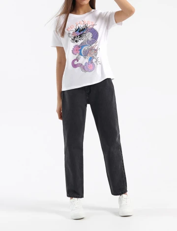 Tricou House Brand, alb