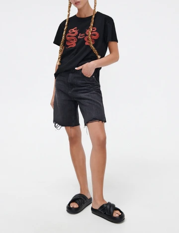 Tricou CROPP, negru