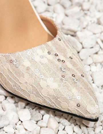 Pantofi SHEIN, ecru