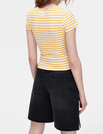 Tricou CROPP, galben