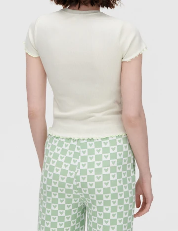 Tricou CROPP, bej