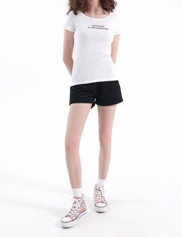 Tricou House Brand, alb