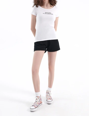 Tricou House Brand, alb