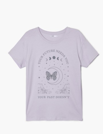 Tricou CROPP, lila