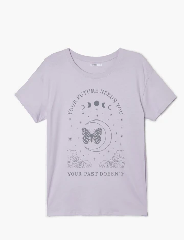 Tricou CROPP, lila