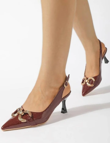 Pantofi SHEIN, visiniu