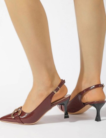Pantofi SHEIN, visiniu