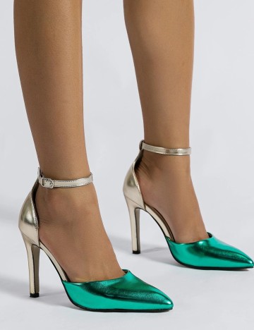 Pantofi SHEIN, verde, 42