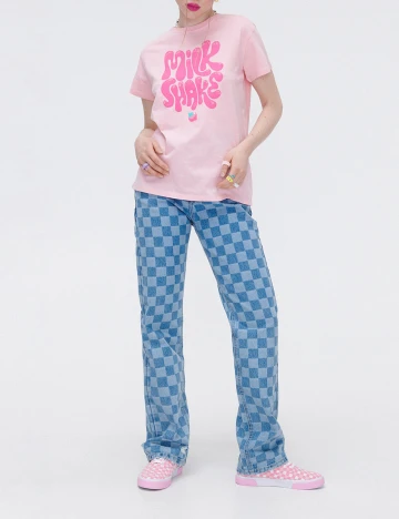 Tricou CROPP, roz