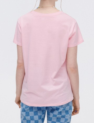Tricou CROPP, roz