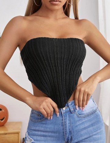 Top SHEIN, negru