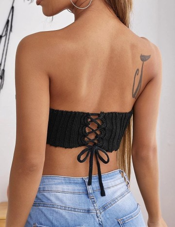 Top SHEIN, negru