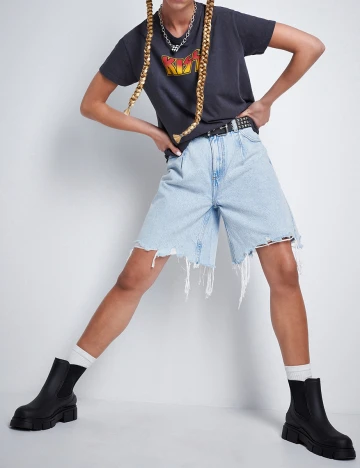 Tricou CROPP, gri inchis