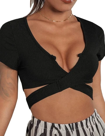 Top SHEIN, negru