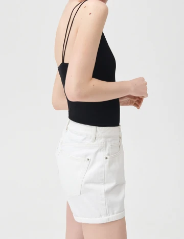 Pantaloni scurti Sinsay, alb