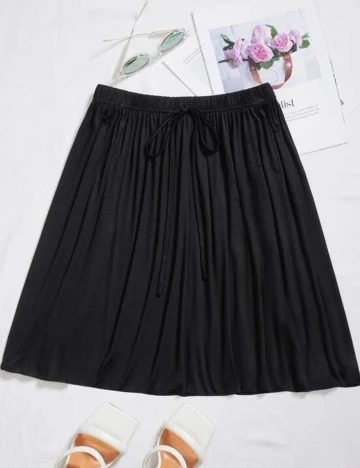 Fusta SHEIN CURVE, negru