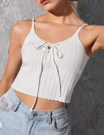 Top SHEIN, alb