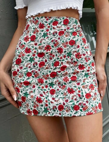Fusta SHEIN, floral