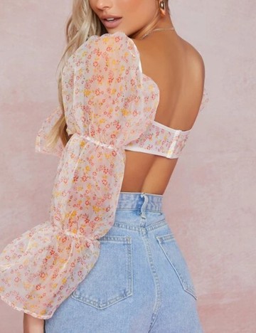 Top SHEIN, floral