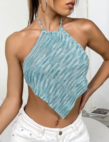 Top SHEIN, turcoaz
