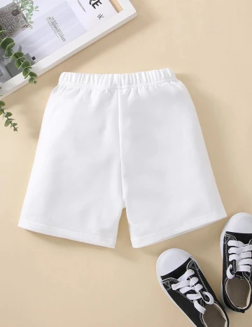 Pantaloni scurti Shein Kids, alb
