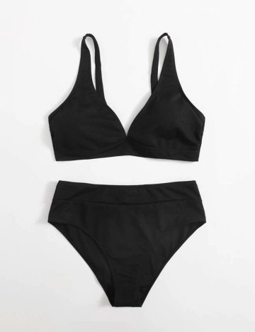 Costum de baie SHEIN CURVE, negru
