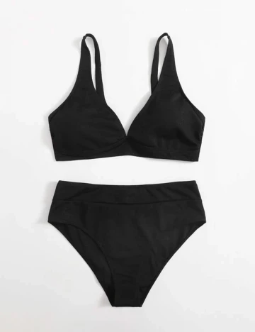 Costum de baie SHEIN CURVE, negru