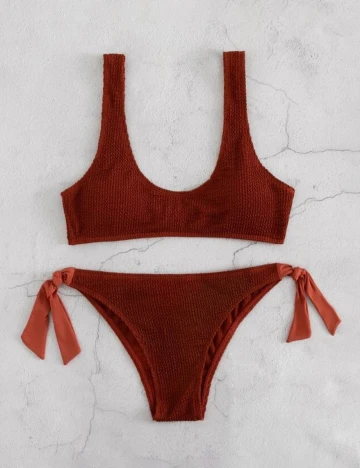 Costum de baie SHEIN, maro