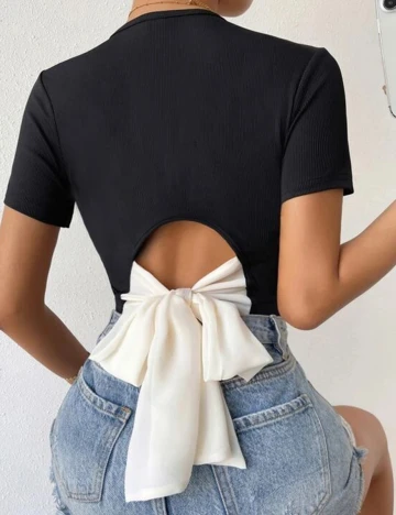Top SHEIN, negru