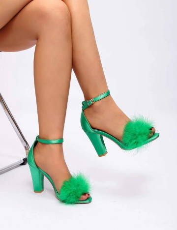 
						Sandale SHEIN, verde, 40