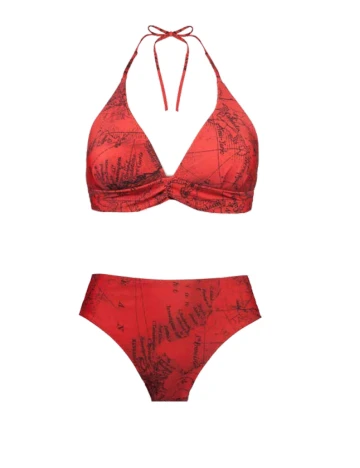 Costum de baie EVA, rosu