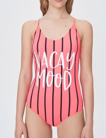 
						Costum de baie Sinsay, roz, S