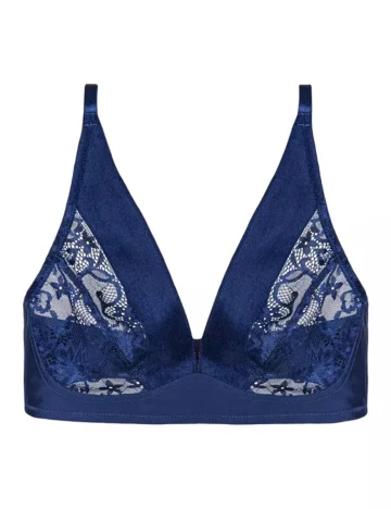 Sutien vivid spotlight Triumph, bleumarin Albastru