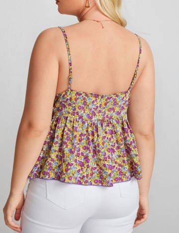 Top SHEIN CURVE, floral