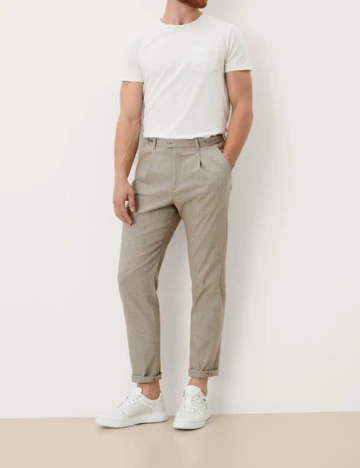 Pantaloni s.Oliver, crem Crem