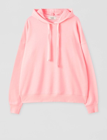 Hanorac Pull&Bear, roz neon
