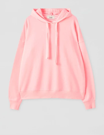 Hanorac Pull&Bear, roz neon Roz