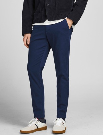 Pantaloni Jack&Jones, bleumarin