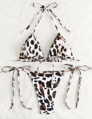 Costum de baie SHEIN, animal print