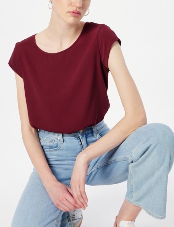 Bluza Only, visiniu, 38