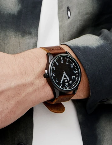Ceas Pull&Bear, maro Maro