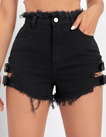 Pantaloni scurti SHEIN, negru, M