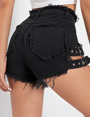 Pantaloni scurti SHEIN, negru