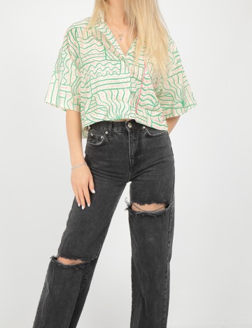 Camasa SHEIN, verde, XS