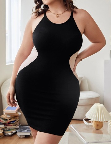 Rochie scurta SHEIN CURVE, negru