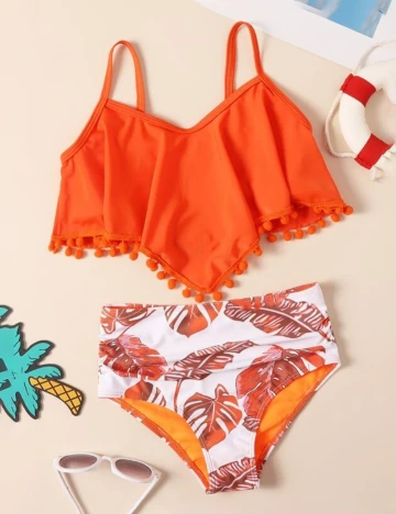 Costum de baie Shein Kids, portocaliu