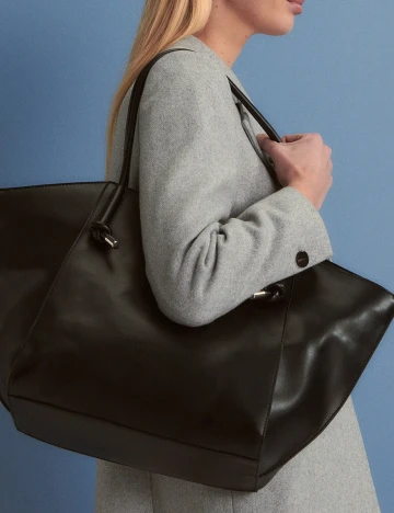 Geanta Reserved, negru Negru