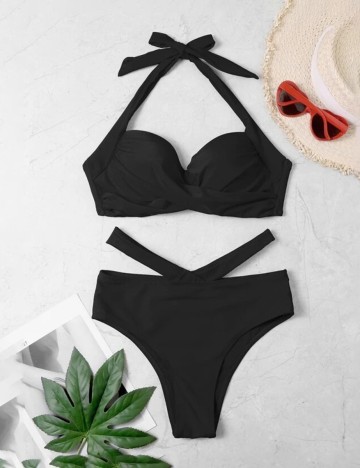 Costum de baie SHEIN, negru, L