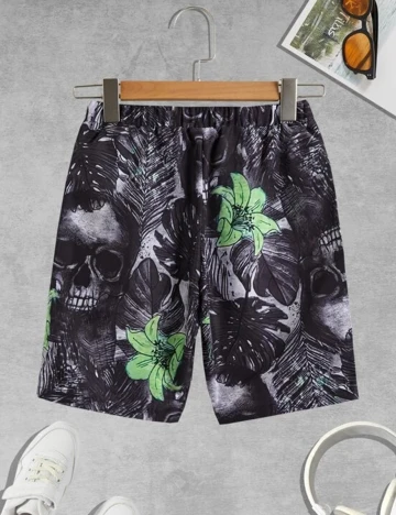 Pantaloni scurti Shein Kids, gri