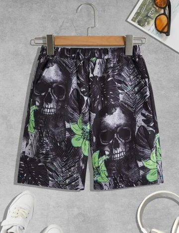 Pantaloni scurti Shein Kids, gri